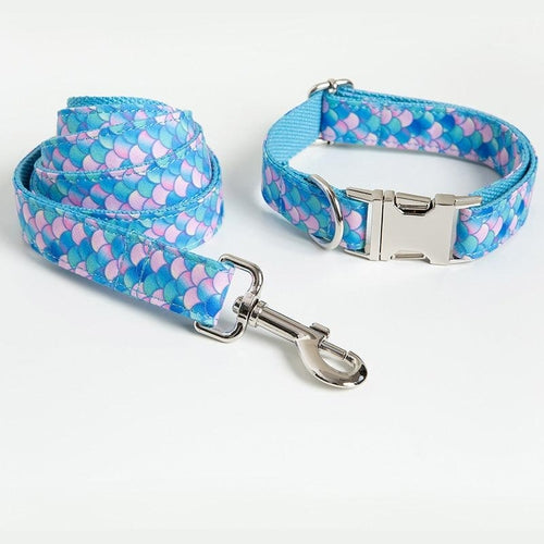Mermaid Magic Pet Collar & Leash Set