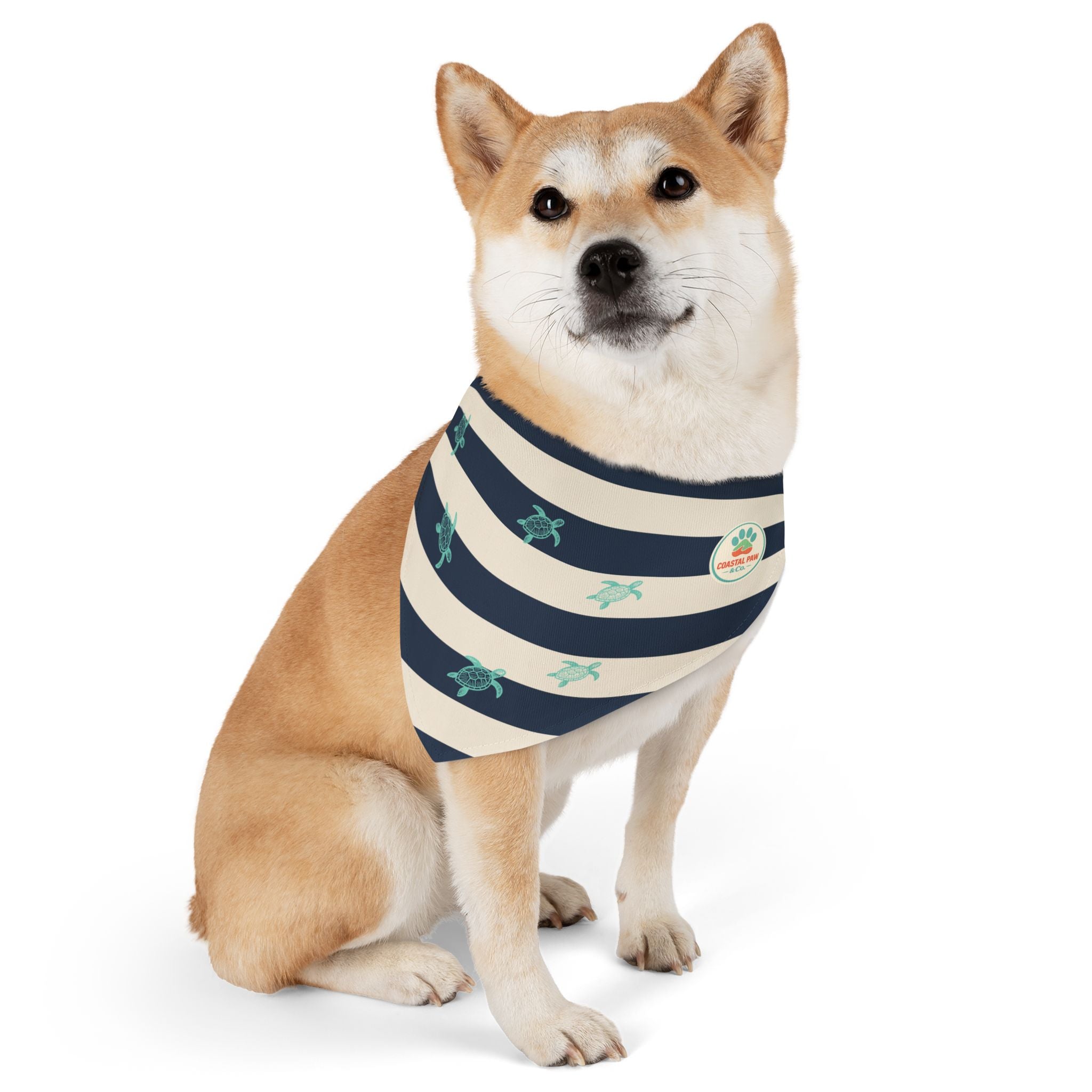 Sea Turtle Coastal Bandana Collar