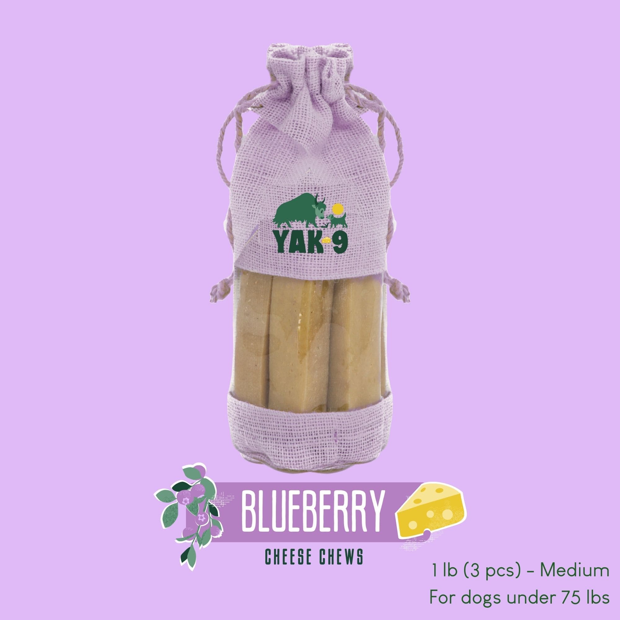 Blueberry Cheese Chews for Dogs
