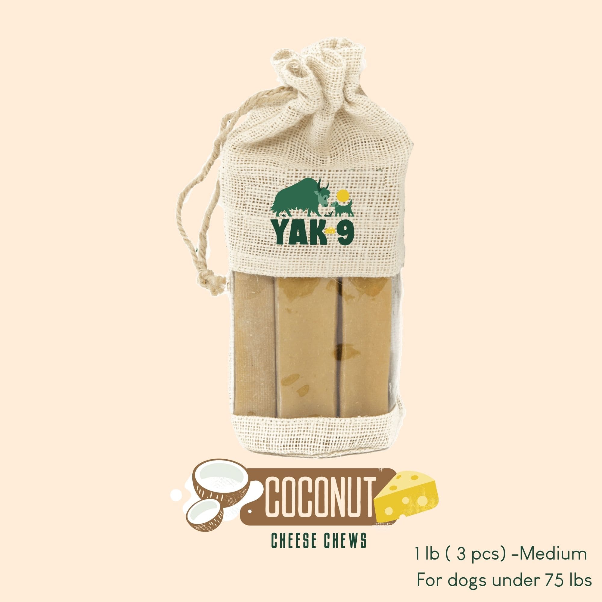 Coconut Cheese Chews for Dogs
