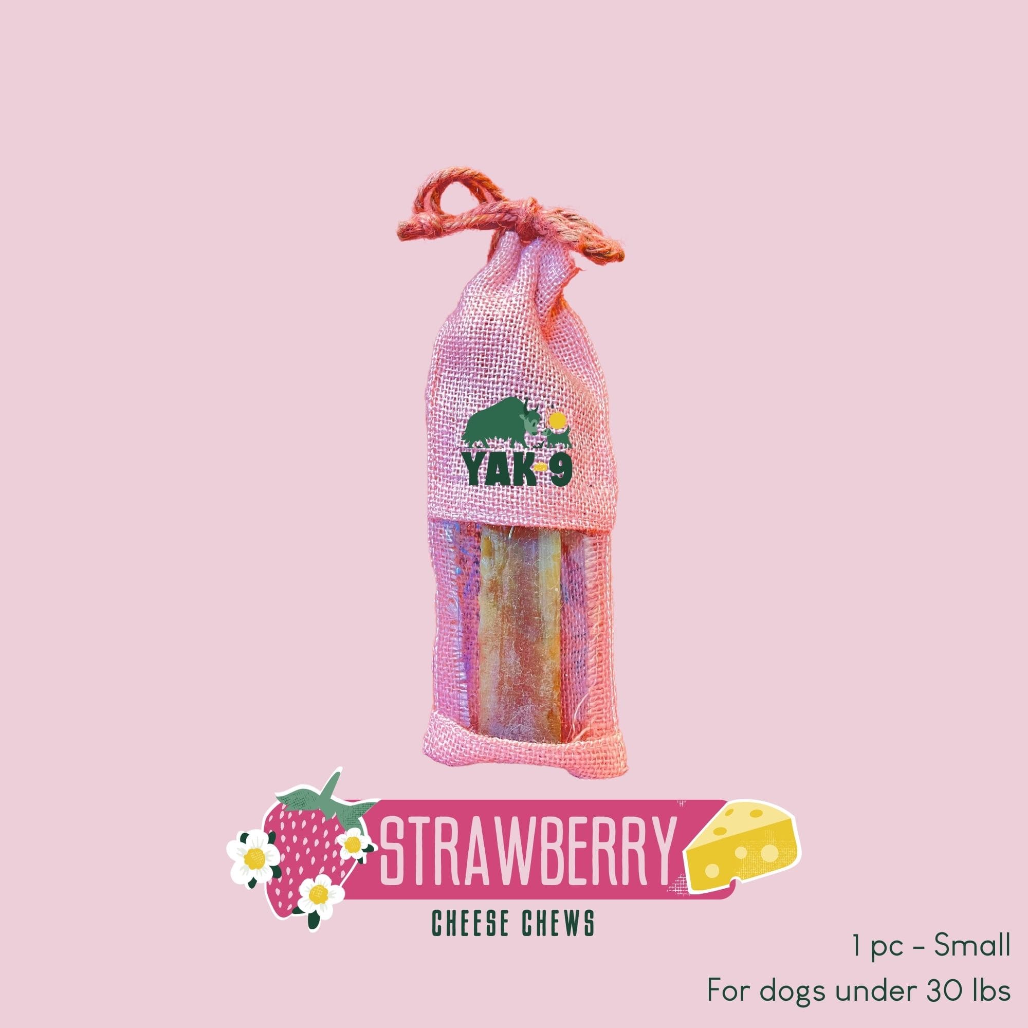 Strawberry Cheese Chews for Dogs