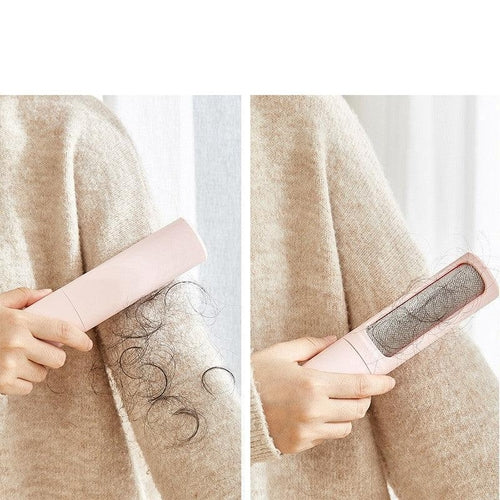 2-In-1 Pet Hair Remover: Portable Self-Cleaning Brush For Effortless - Coastal Paw & Co