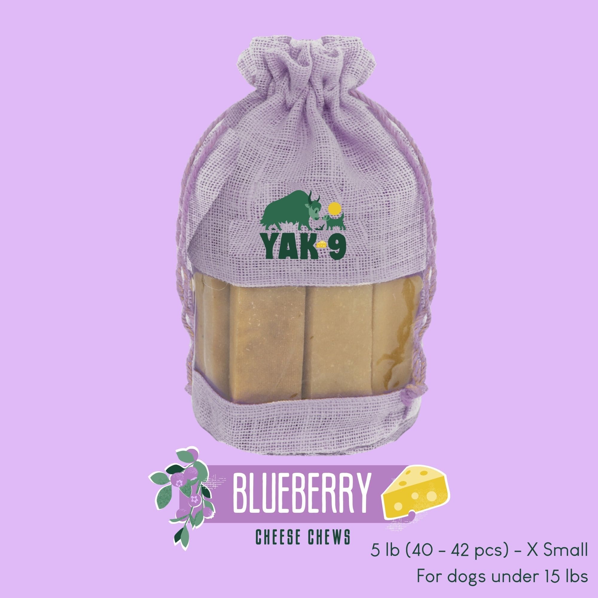 Blueberry Cheese Chews for Dogs