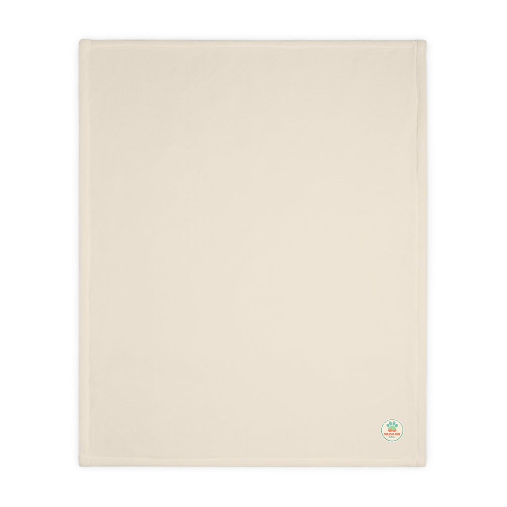 Pastel Palm Trees Blanket | Velveteen Microfiber Throw