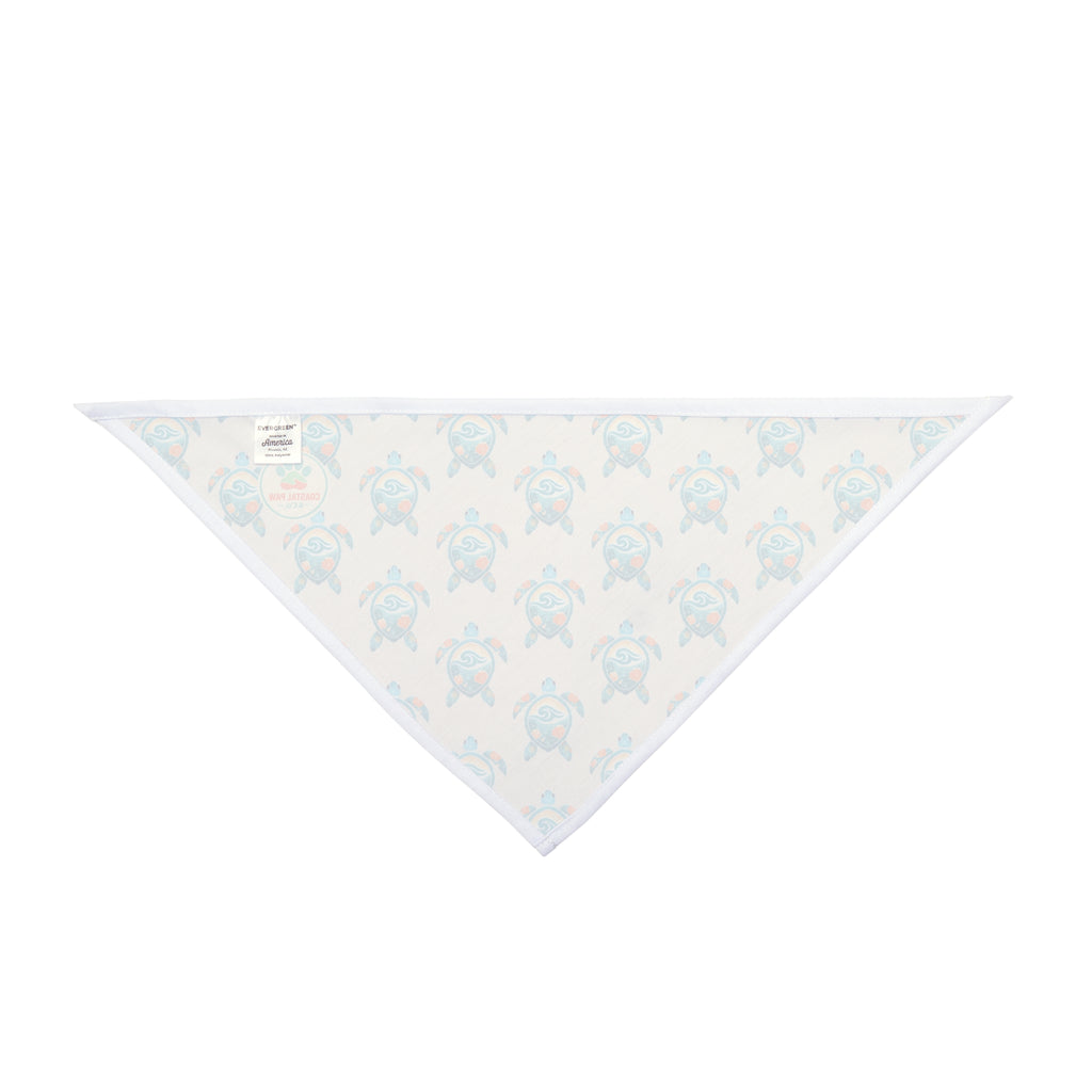 Blue Turtle Pattern Pet Bandana | Cute Sea Turtle Print