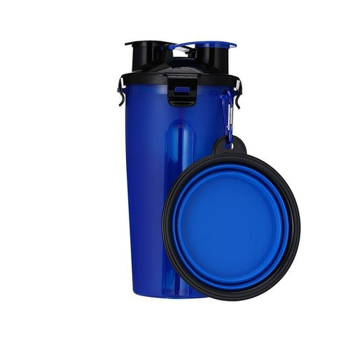 2 in 1 Dog Drinking Water Bottle with Bowl - Coastal Paw & Co