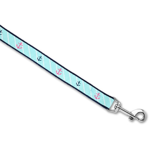 Pink Anchor - Dog Leash - Coastal Paw & Co