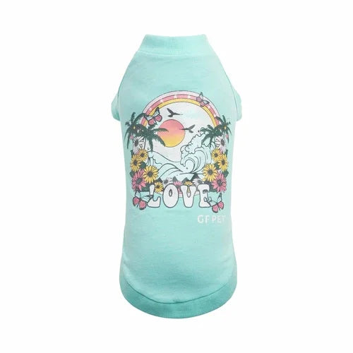 Graphic Aqua Pet Tee Coastal Paw & Co