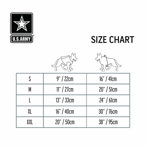 US Army Dog Cooling Vest - Grey - Coastal Paw & Co
