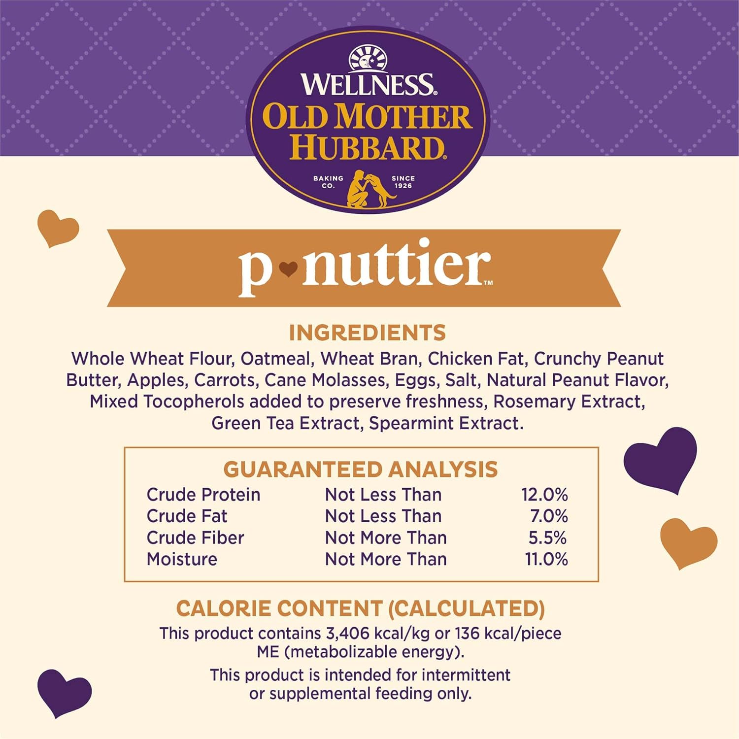 Wellness P-Nuttier Dog Biscuits, Natural, Training Treats, Peanut Butter Flavor, Large Size, (6 Pound Box) - Coastal Paw & Co