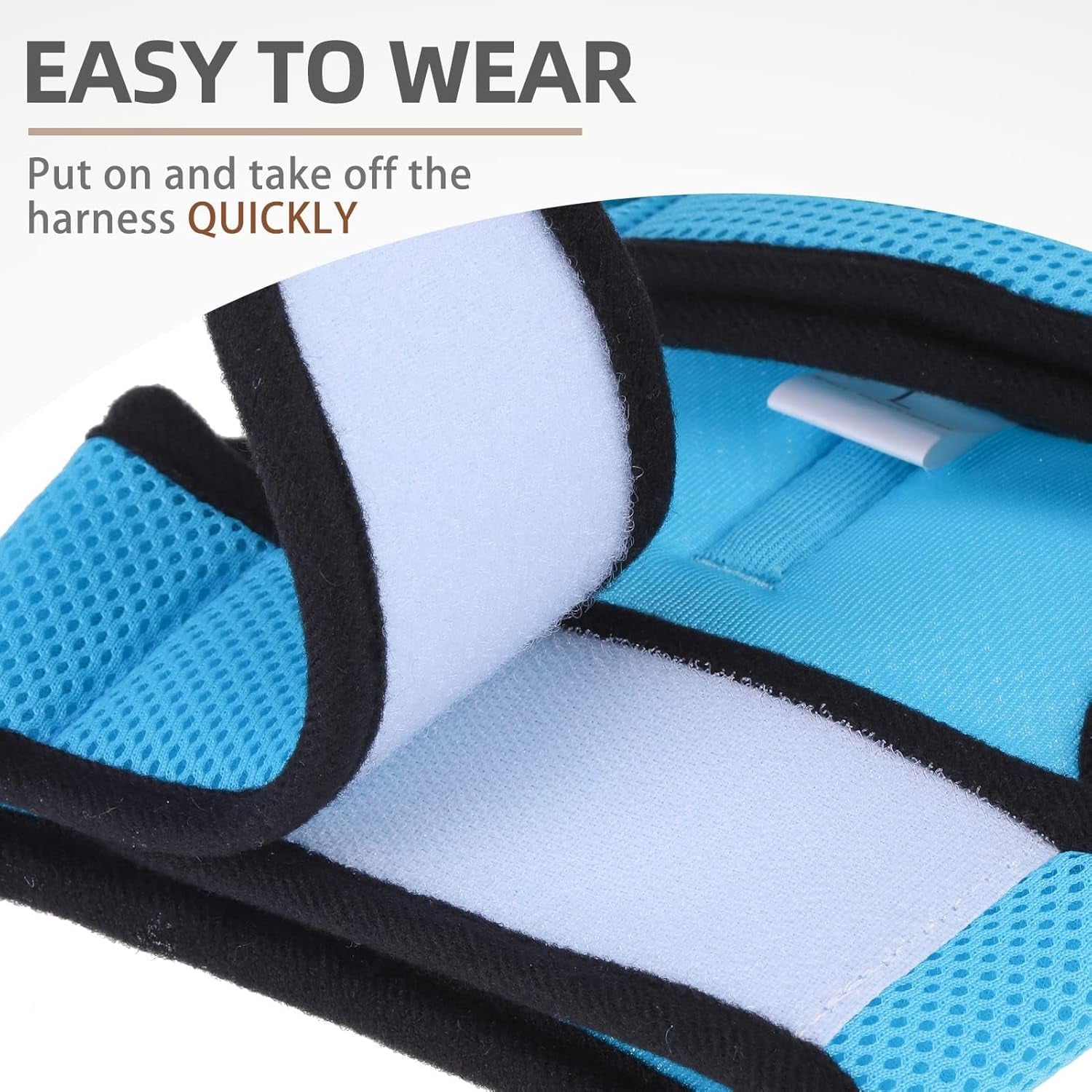 Soft Mesh Cat Vest Harness and Leash Set Puppy Padded Pet Harnesses Escape Proof for Cats Small Dogs, Blue Small
