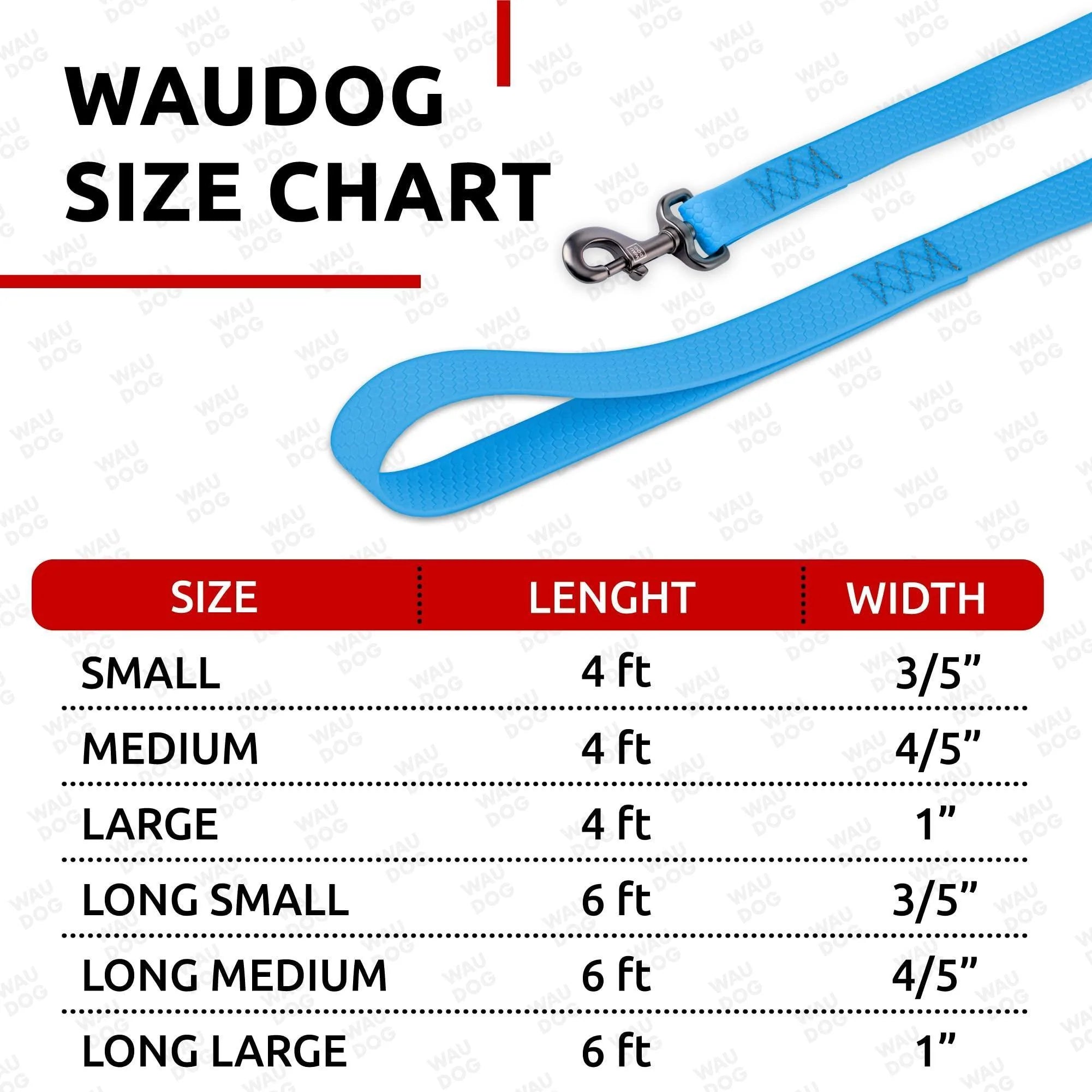 Waterproof Dog Leash 4 Ft X 1 Inch Blue anti Slip Dog Leash 